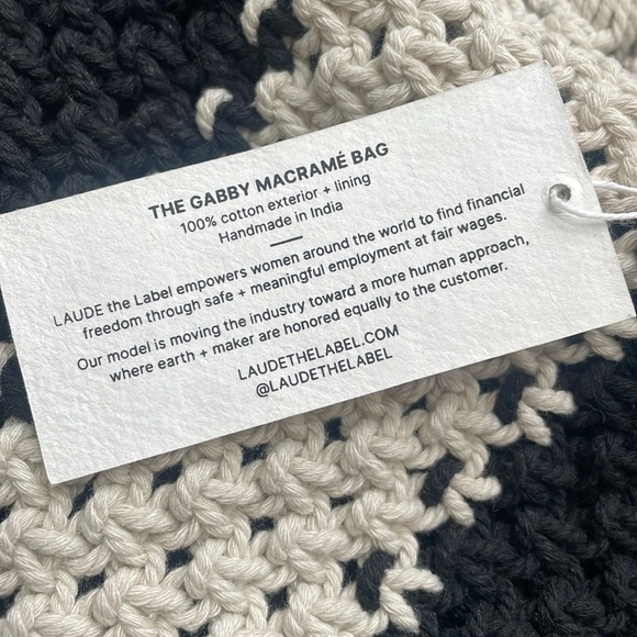 LAUDE THE LABEL x CURATEUR Gabby Macrame Bag - Picture 6 of 10
